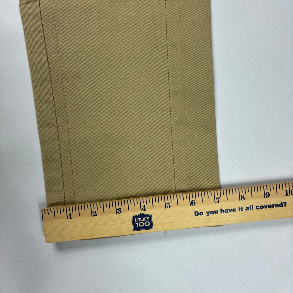 Polo Golf Ralph Lauren Mens Pleated Chino Pants Tan Khaki Cotton 34x34 - Picture 11 of 13